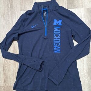 Nike Women's Navy Blue Michigan Sweatshirt